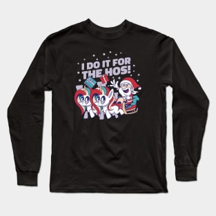 Unicorn Power: Santa and His Magical Helpers Bring Christmas Cheer! Long Sleeve T-Shirt